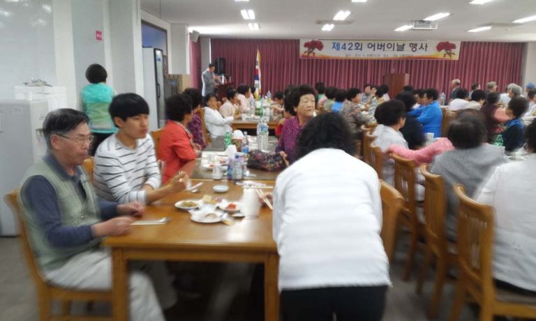 어버이날 마을 잔치 행사 참여